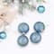 4ct. 2.75" Blue & Silver Plaid Glitter Glass Christmas Ornament Ball Set